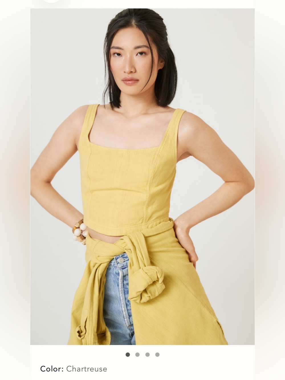 Anthropologie Pilcro Corset Tank